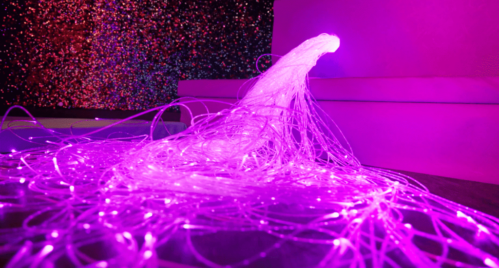 Calming fibre optic lights used for SEND parties