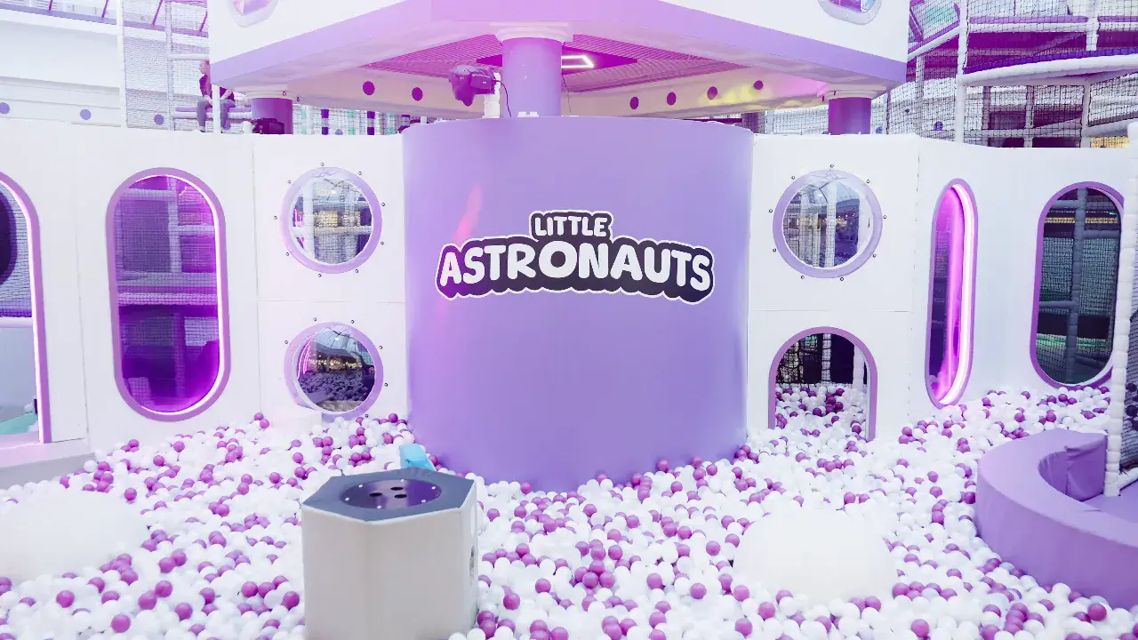 The Little Astronauts soft play frame and ball pit in Hull